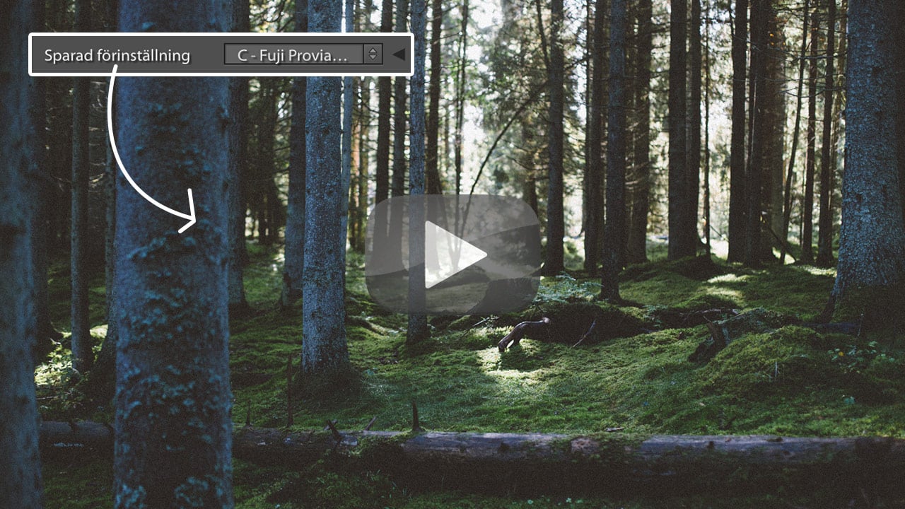 Dina bildeffekter på dina videoklipp i Lightroom