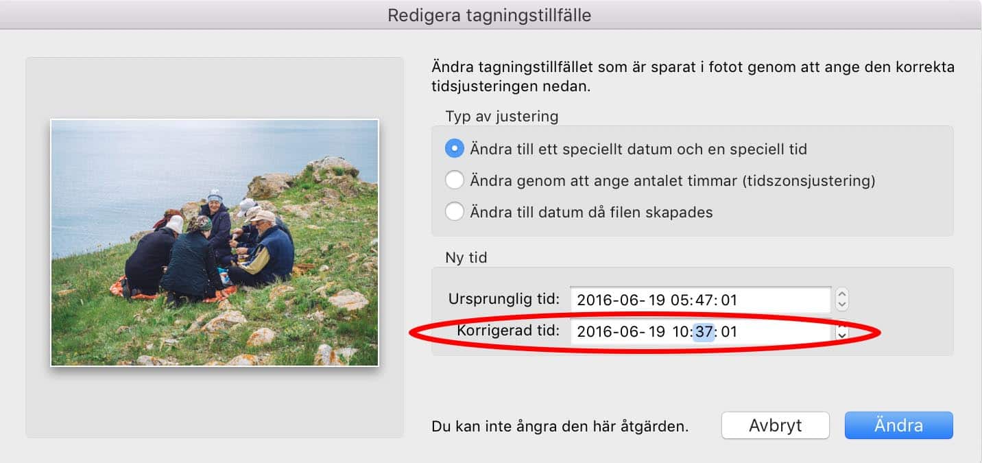 redigera insamlingstid