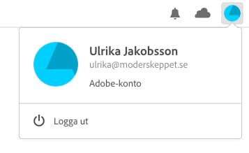 Hantera konto i Creative Cloud