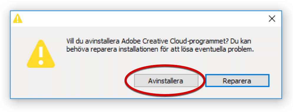 Avinstallera Windows