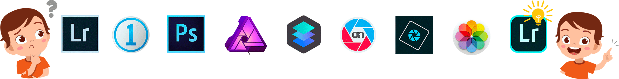 Logotyper för bildredigeringsprogram