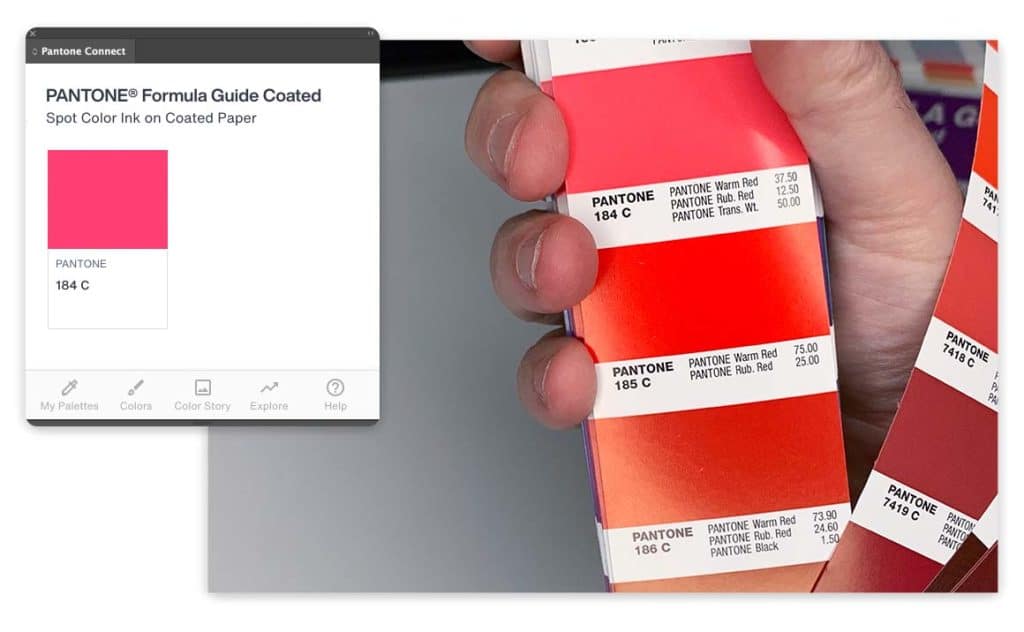 Färgkarta för Pantone