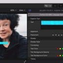 Screenshot av Final Cut Pro X där du kan redigera textstilen på dina undertexter.