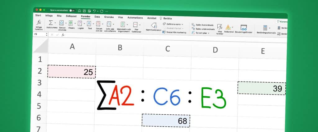 Omslagsbild till kursen formelverktyget i Excel