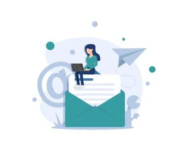 Illustration på ett brev