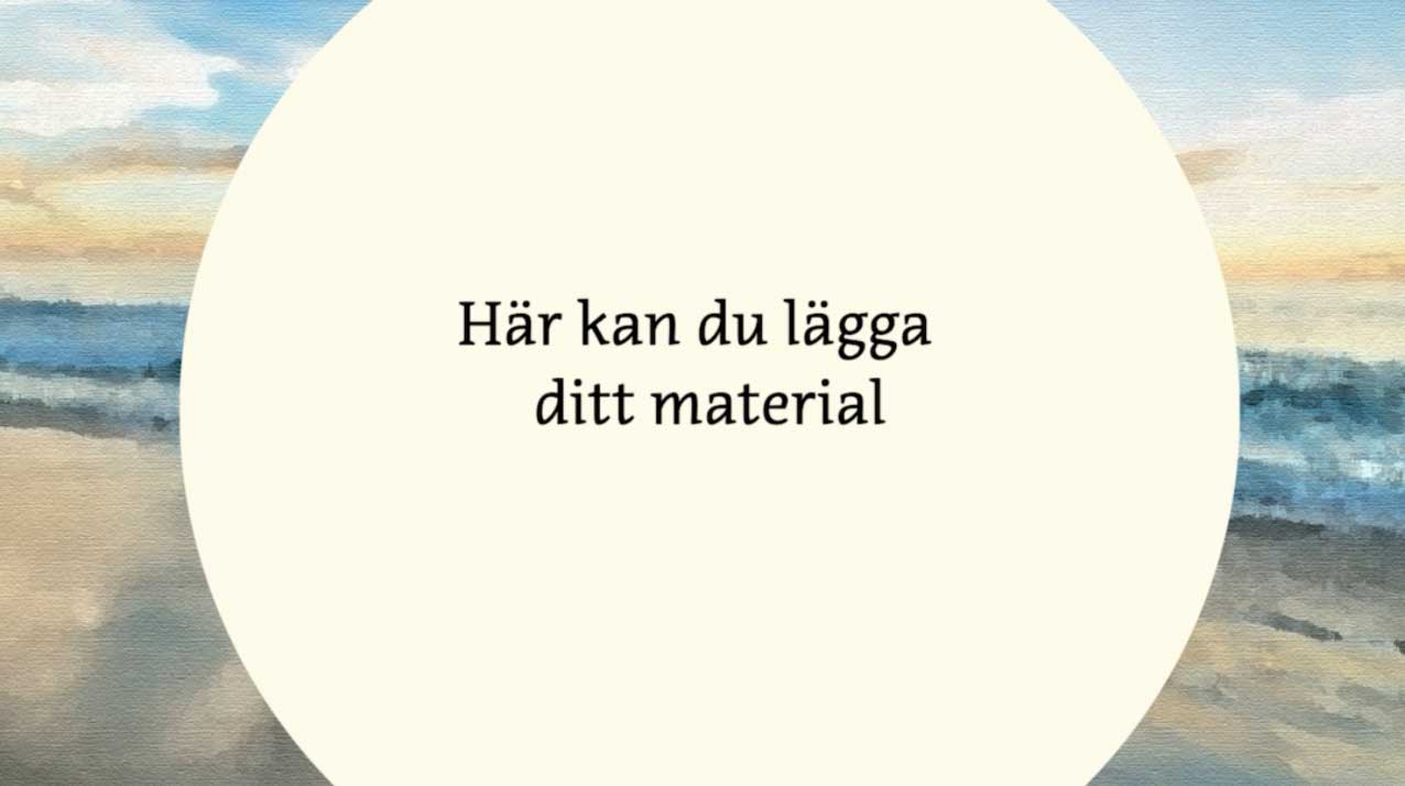Bild med färgplatta med text på