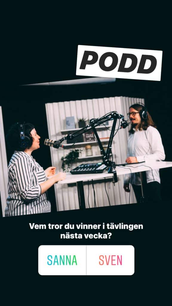 Omröstning i Stories