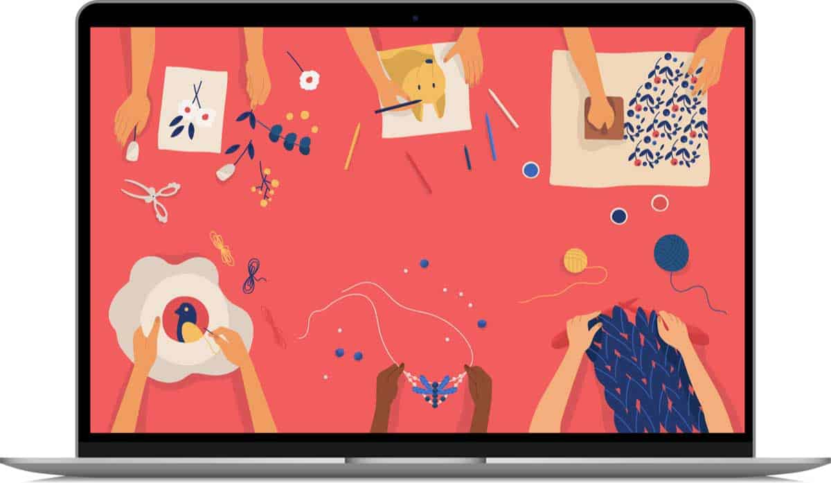 Illustration på en workshop