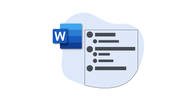 Illustration av en innehållsförteckning