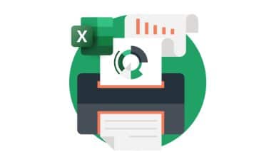 bild på skrivare och excels logga