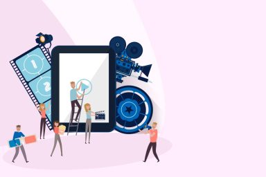 Illustration av videoskapare