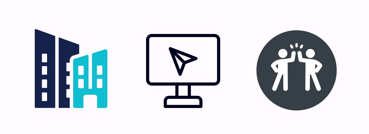 Illustration av de tre benen Onboarding bygger på.