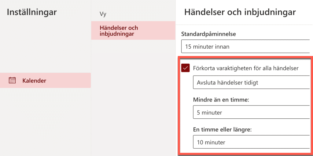 kalenderalternativ för outlook på webben