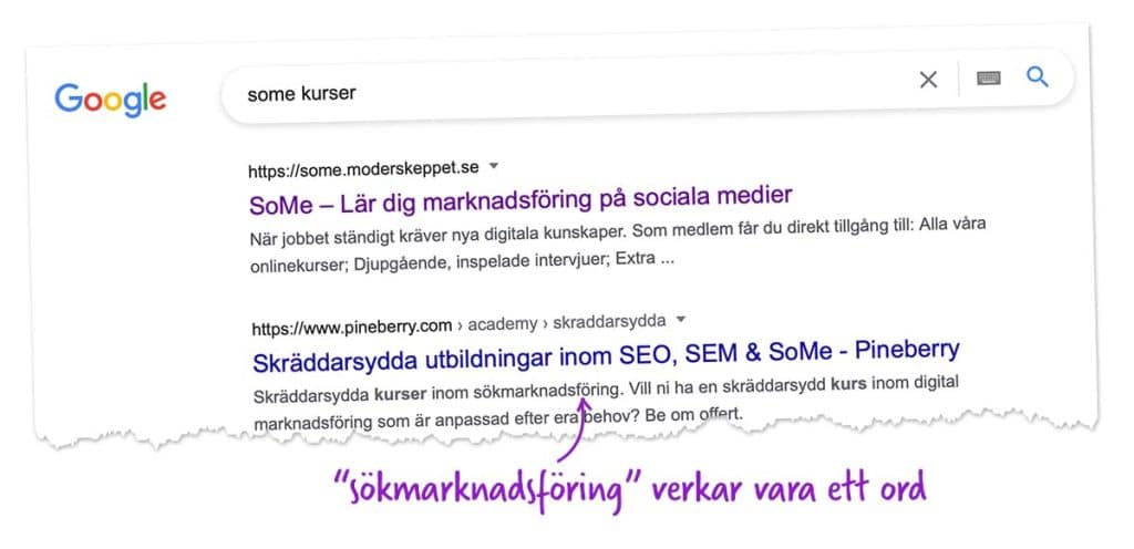 sökmotoroptimering på google