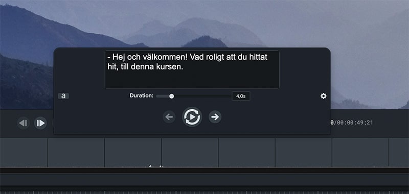 Undertextverktyget i Camtasia