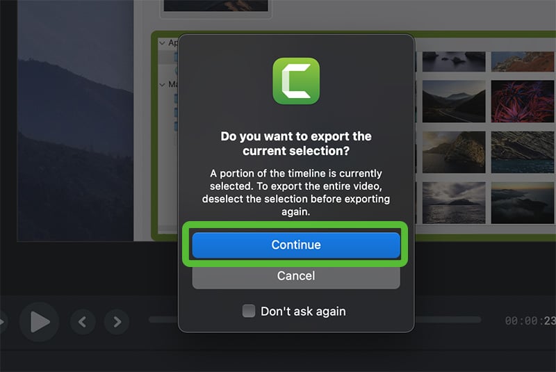 Dialogruta i Camtasia