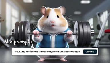 Min prompt för att generera en bild med AI