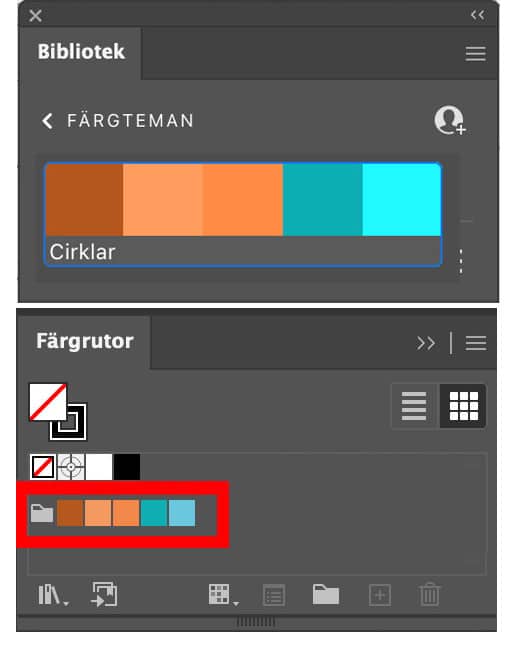 Skärmdump från Illustrator
