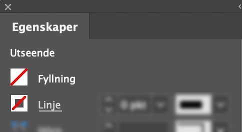 Egenskapspanelen i InDesign