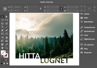 Integrera text och bild i InDesign