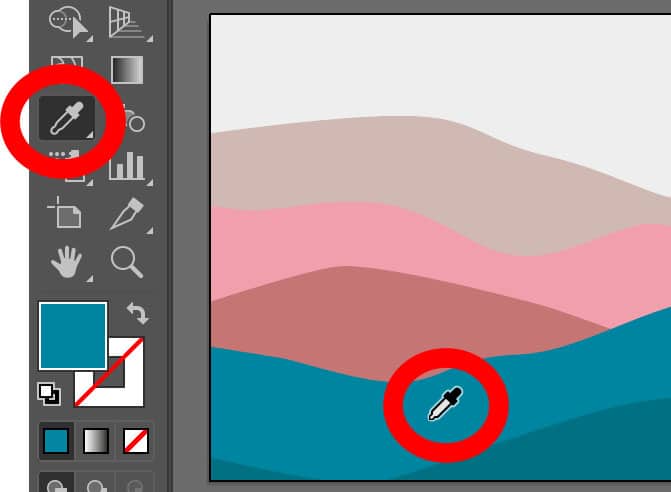 Skärmdump från Illustrator