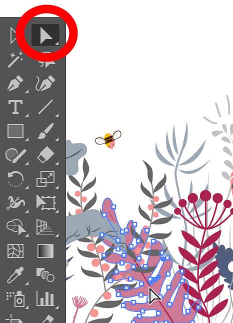 Skärmdump från Illustrator