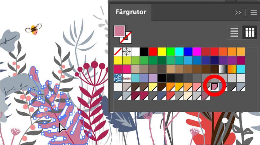 Skärmdump från Illustrator