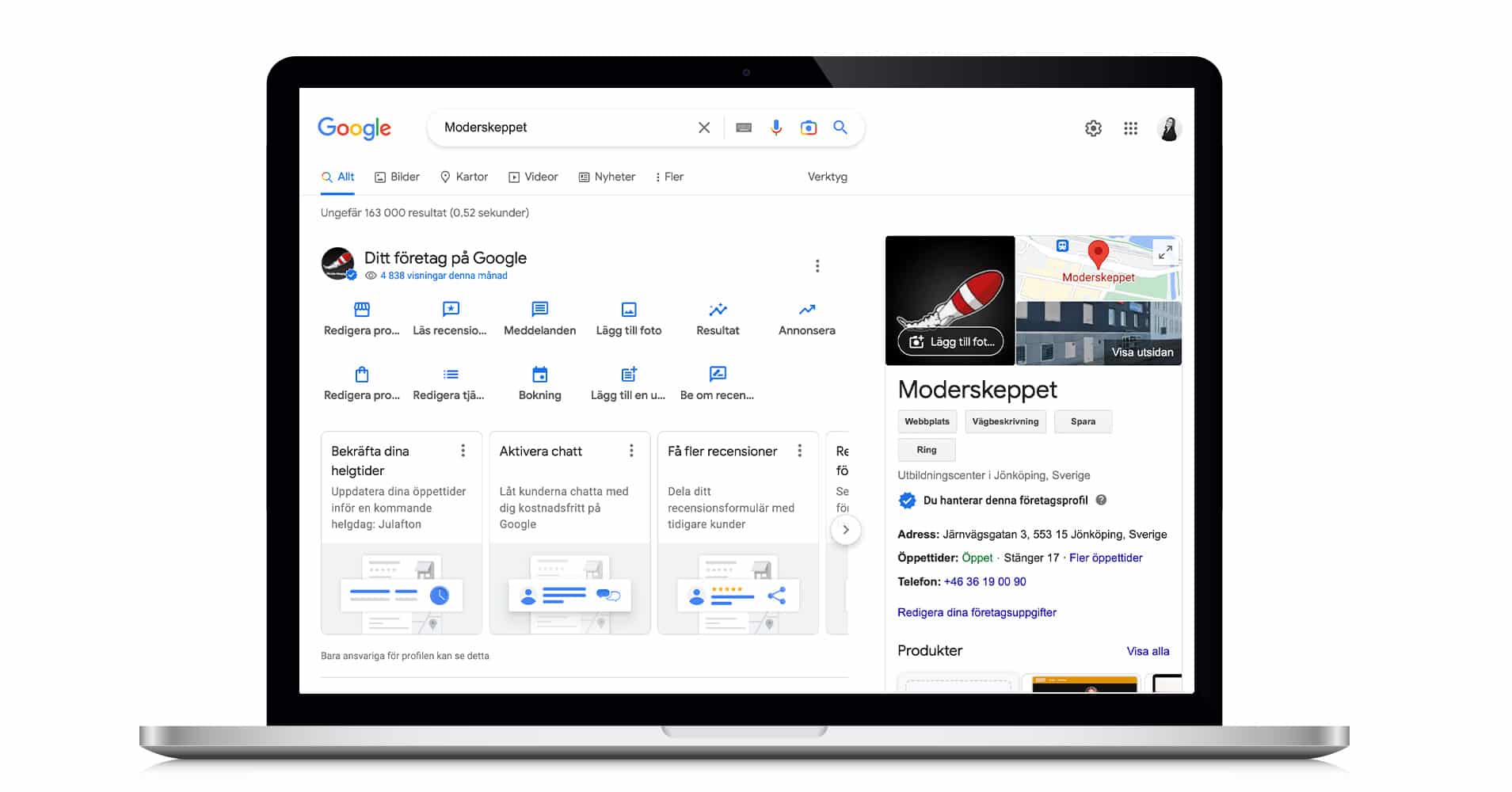 google foretagsprofil utvald bild