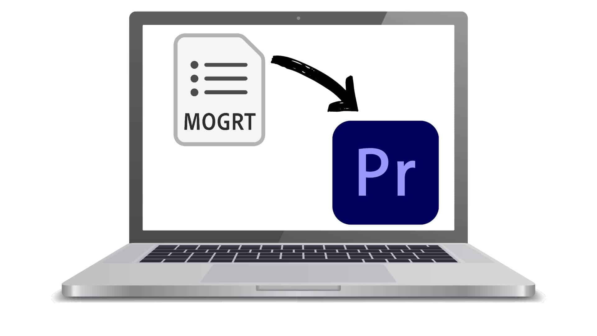 Illustration av att importera mogrt-fil till Premiere Pro