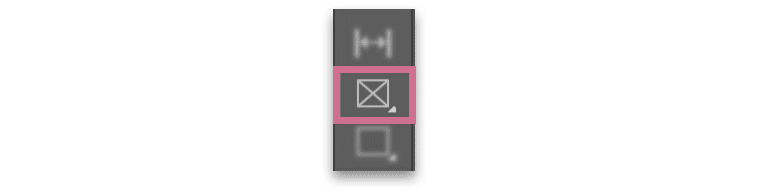 verktyget rektangelram i InDesign