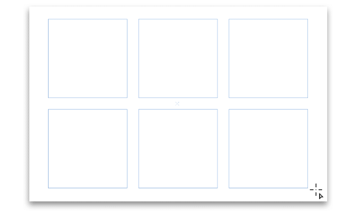 grid med ramar i InDesign