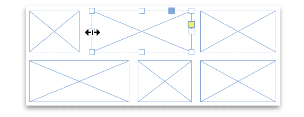 Ramar med olika storlekar i InDesign