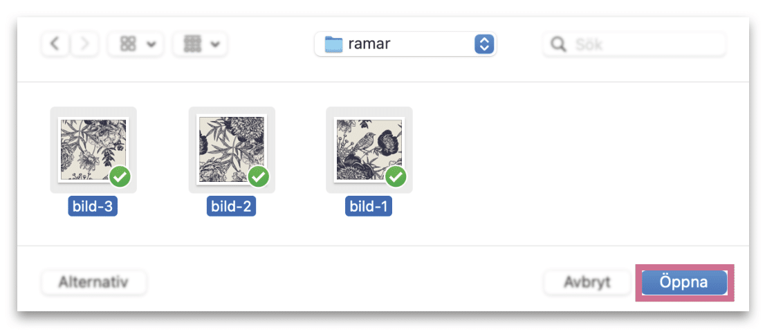Klistra in i InDesign