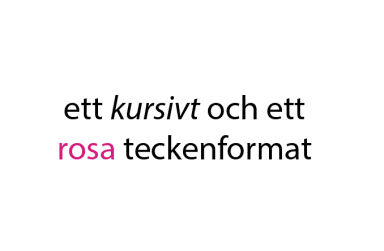 Snabba upp arbetet med styckeformat