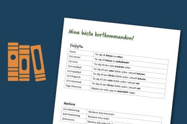 Stödmaterial