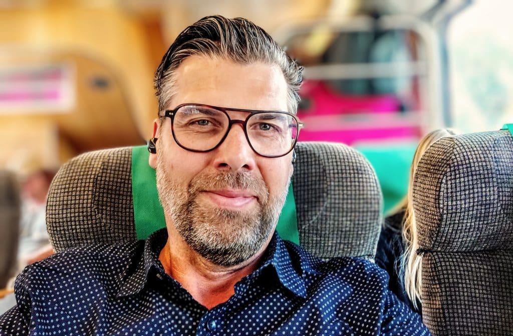 läraren Patrik på resande fot