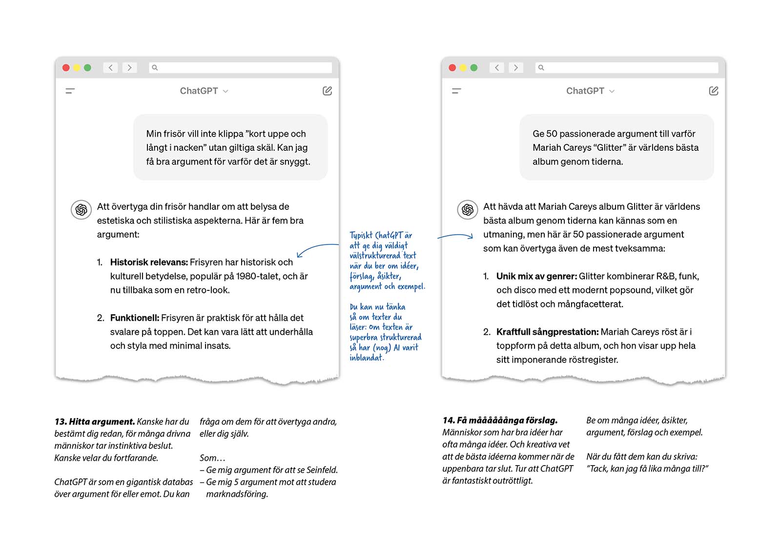 Exempel från guide till ChatGPT