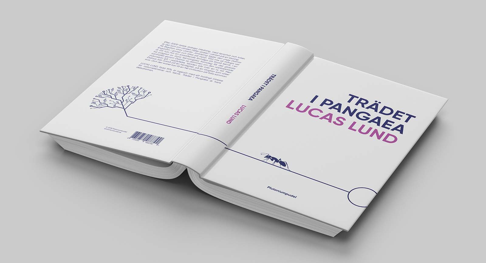 Omslaget till romanen Trädet i pangaea av Lucas Lund
