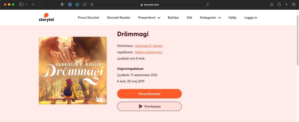 Drömmagi av Gabriella P Kjeilen på Storytel