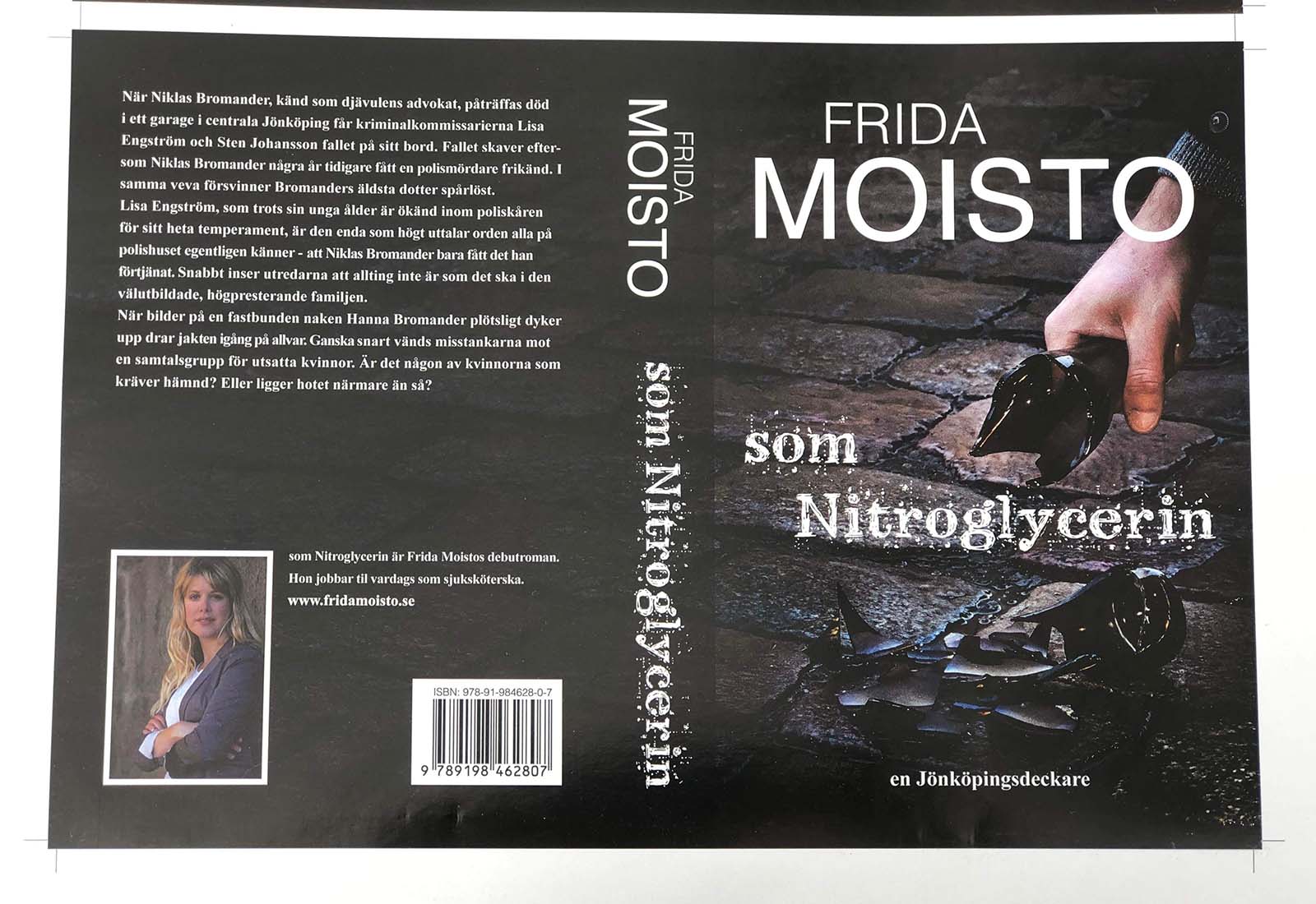 Orginalomslaget till romanen Som nitroglycerin