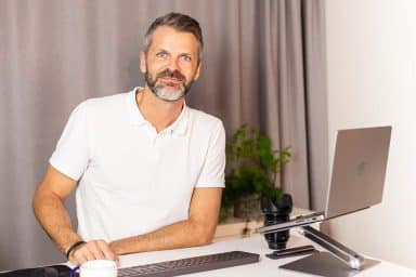 Porträtt av Anders Sejdeborn på Moderskeppet