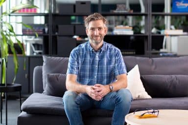 Porträtt av Mattias Karlsson, Moderskeppets grundare