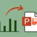 Illustration av diagram som förs in i PowerPoint