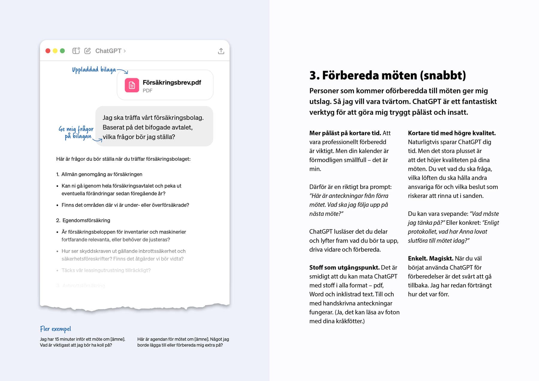 Exempel från guide till ChatGPT
