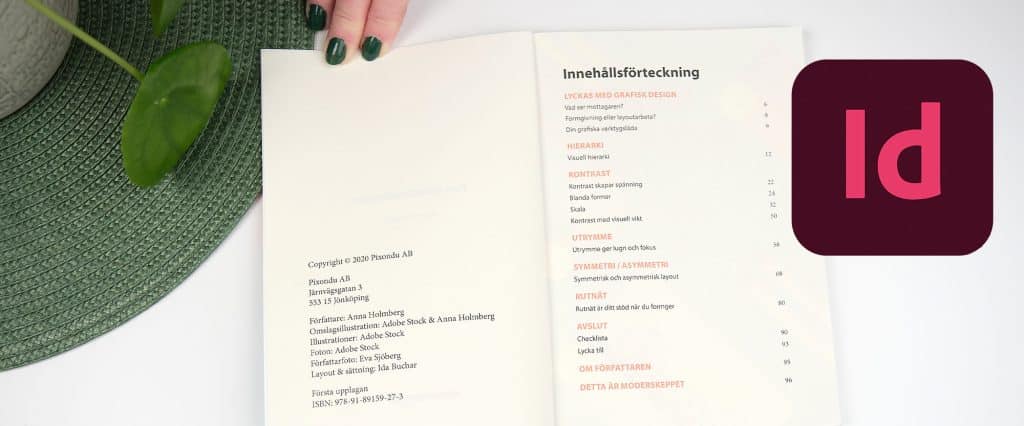 Omslag till kursen Sätta inlaga med InDesign