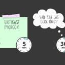 En lapp med rubriken Viktigast imorgon och tre tomma punkter, bredvid en tankebubbla med texten