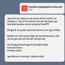 En prompt för en pdf