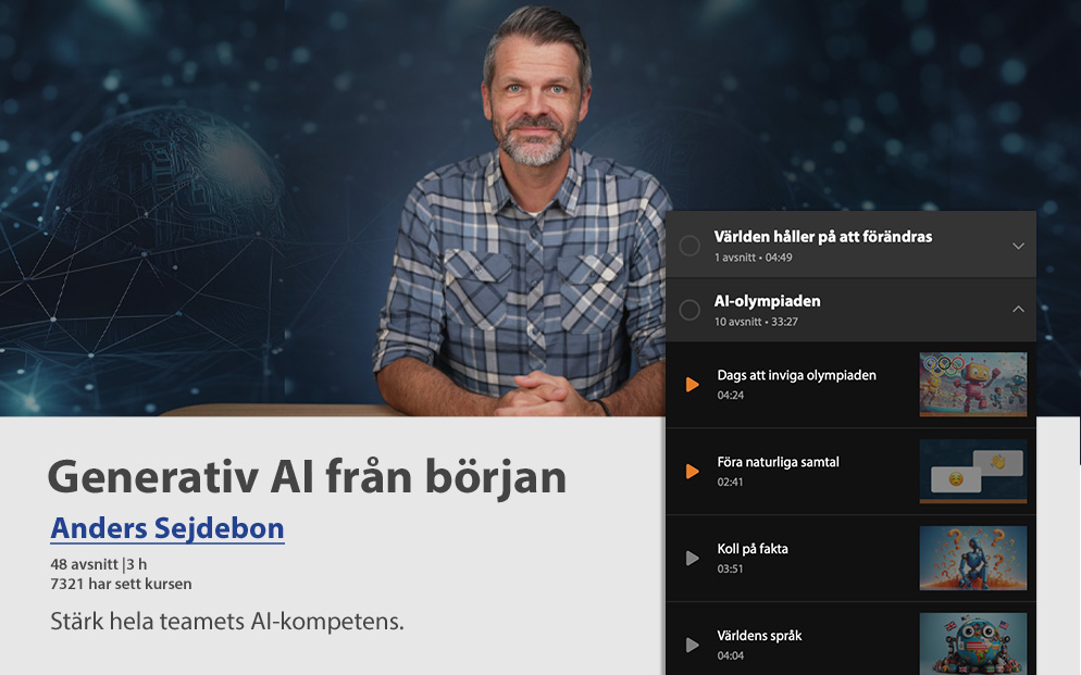 Ett exempel på en onlinekurs av Moderskeppet - Teams för projektledning