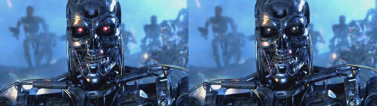 Terminator med mindre röda ögon