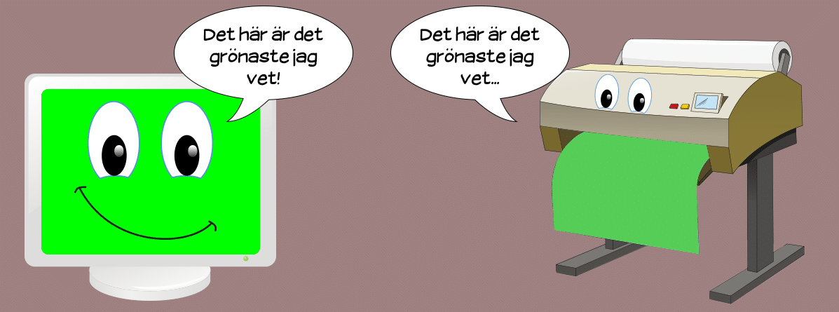 Olika enheter har olika grundfärg